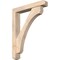 Ekena Millwork Legacy Craftsman Smooth Bracket w/ Offset Brace, Douglas Fir, 5 1/2"W x 32"D x 40"H BKT0604X32X40LEC04SDF - alternate 1